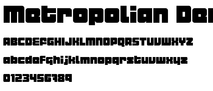 Metropolian Demo font